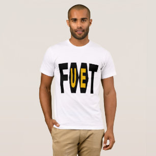 Basic white design FOOT UE T-shirt