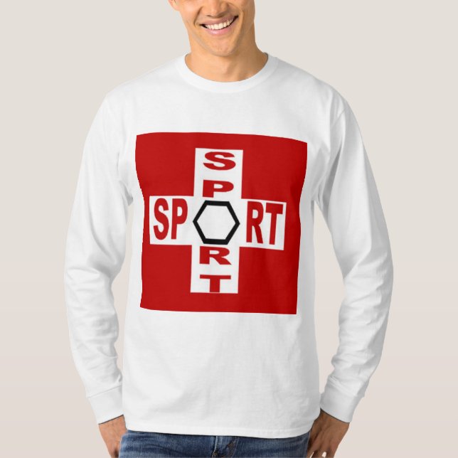 Basic white SPORT SWISS T-shirt (Front)