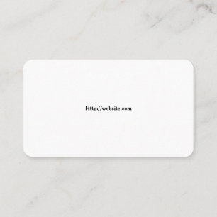 Basic White Template Business Card