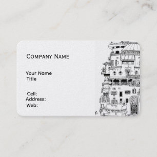 Basic white Template Business Card construction
