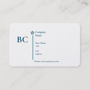 Basic white Template Business Card homes