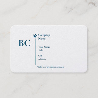 Basic white Template Business Card homes