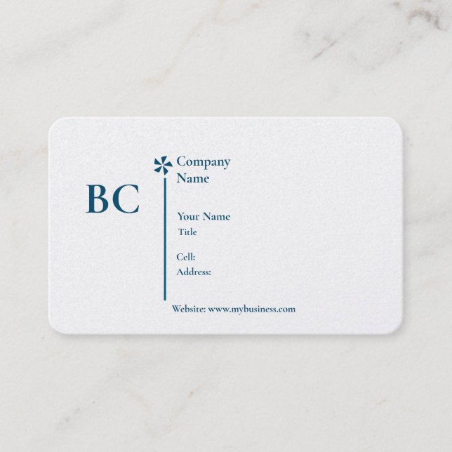 Basic white Template Business Card  homes (Front)