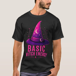 Basic witch energy halloween graphic design funny T-Shirt