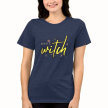 "Basic Witch" – Fun & Spooky Graphic Design