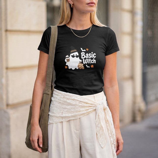 Basic Witch Ghost Shirt | Glam Halloween Design (Creator Uploaded)