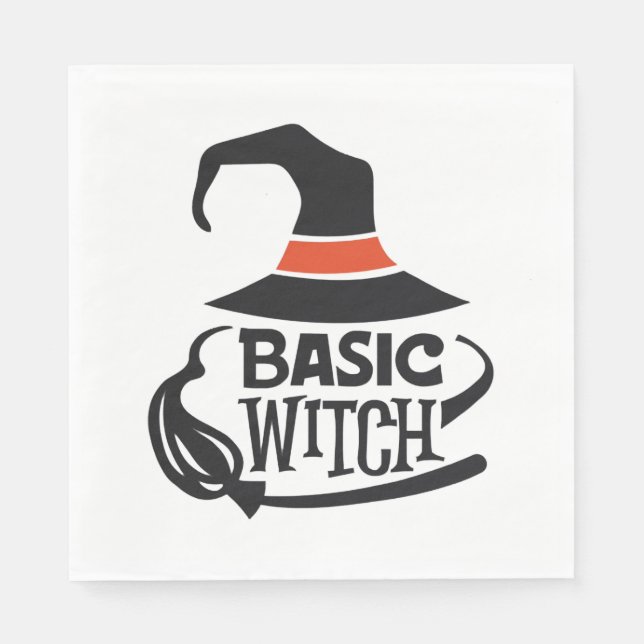 Basic Witch - Halloween Napkin (Front)