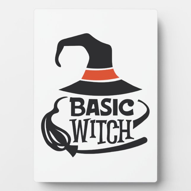Basic Witch - Halloween Plaque (Front)