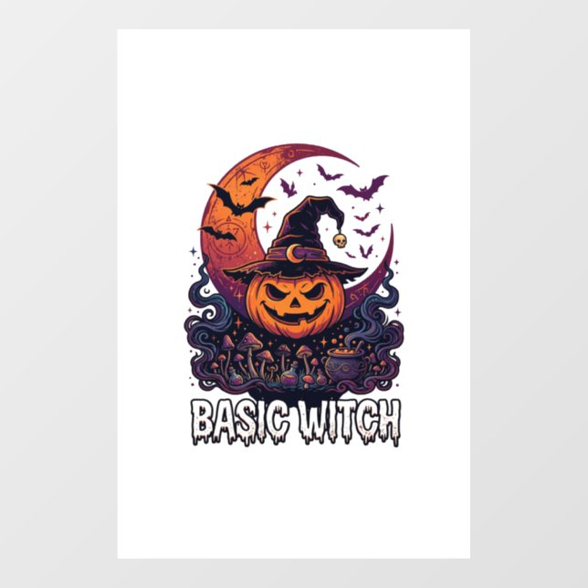 Basic Witch Halloween Pumpkin Crescent Moon Cauldr (Sheet)