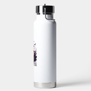 Basic Witch Halloween Pumpkin Crescent Moon Cauldr Water Bottle