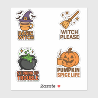Basic Witch Halloween Sticker Sheet