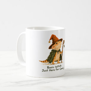 Basic Witch Just Here For Candy Bearded Dragon     Coffee Mug