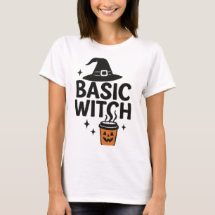 Basic Witch Modern Minimalist Women’s Halloween T-Shirt