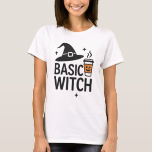 Basic Witch   Modern Minimalist Women’s Halloween  T-Shirt