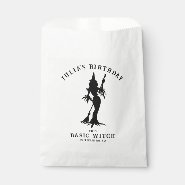 Basic Witch Modern Women Halloween  Favour Bags (Front)