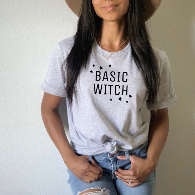 Basic Witch Modern Womens Halloween T-Shirt (Creator Uploaded)