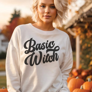 Basic Witch Retro Style Sweatshirt