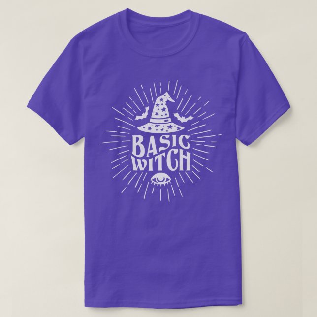 Basic Witch Witchy Woman Witch Vibes Halloween Wit T-Shirt (Design Front)