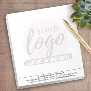 Basic with Business Logo Watermark in Background Notepad