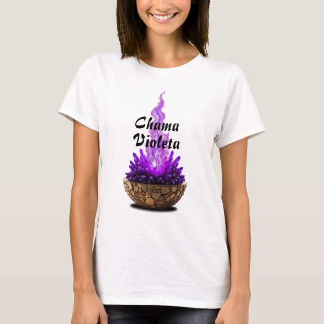 Basic Women's Shirt Flames Sagrada-7 (Front)
