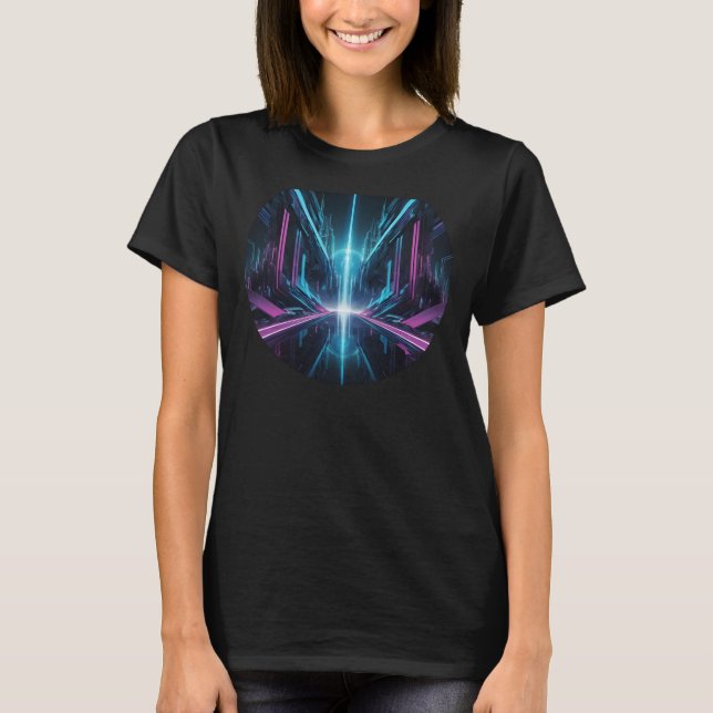 Basic Women's Shirt Futurist Abstract-1 (Front)