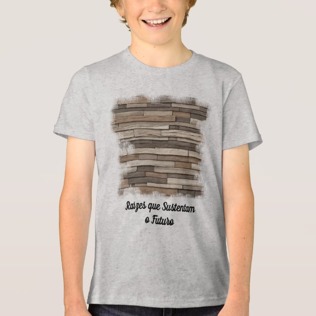 Basic Young Men's Shirt Living Wood (Front)