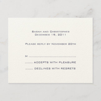 Basics :: Night Blue :: Response Card