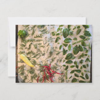 Basil and Peppers Postcard