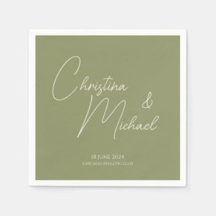 Basil • Handwritten Script Napkin
