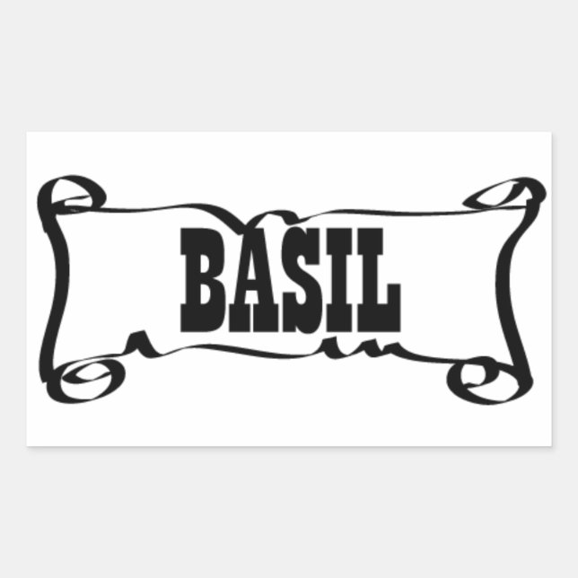 BASIL 'SPICE JAR' STICKER (Front)