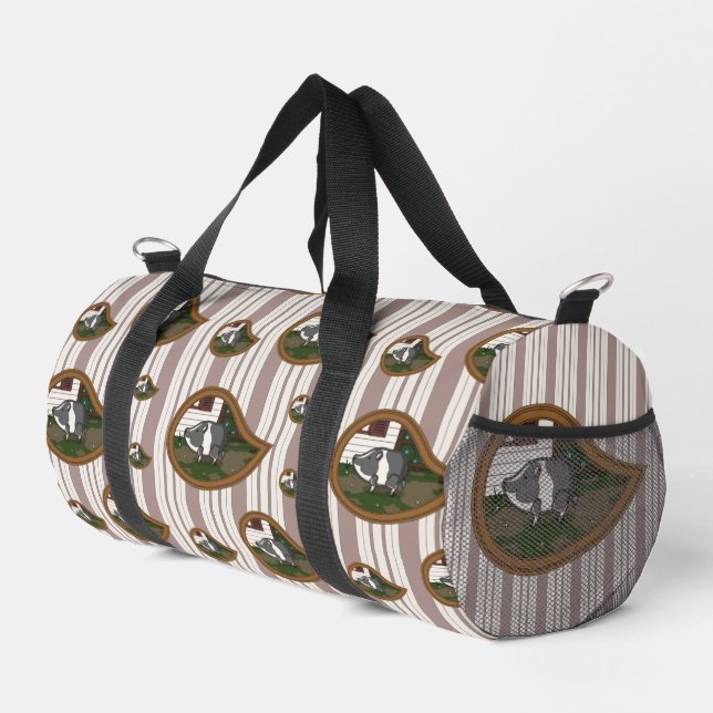 Basil the Pig Duffle Bag (Right Corner)