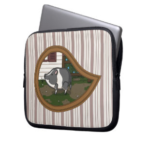 Basil the Pig Laptop Case