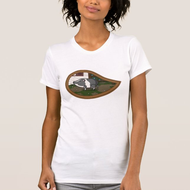 Basil the Pig Women's Light Shirt (Front)