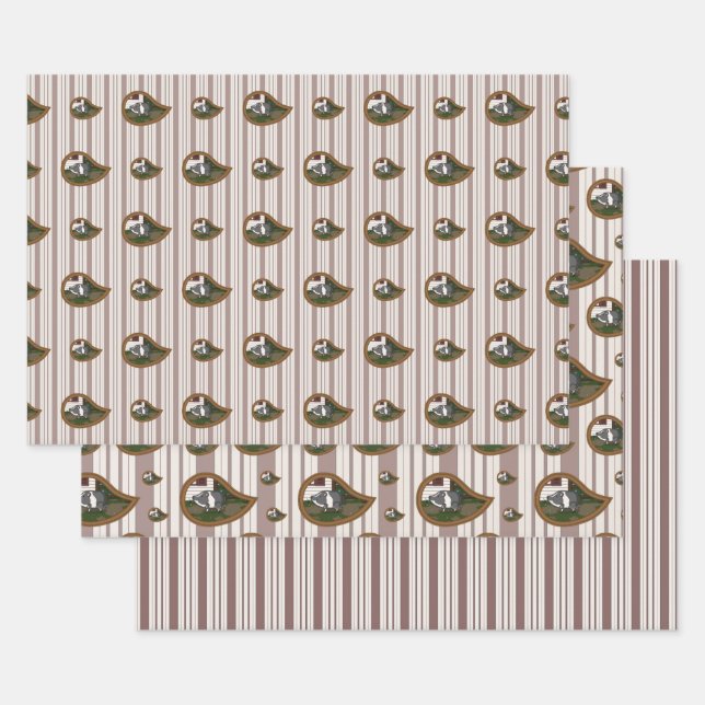 Basil the Pot-Bellied Pig Wrapping Paper Set (Set)
