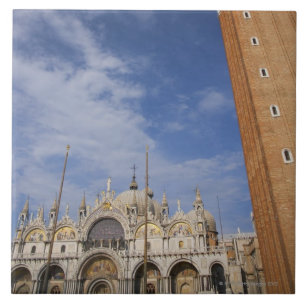 Basilica and Bell Tower St Mark's Square Venice Tile