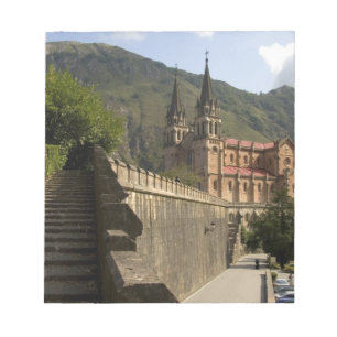 Basilica de Covadonga, northwestern Spain. Notepad