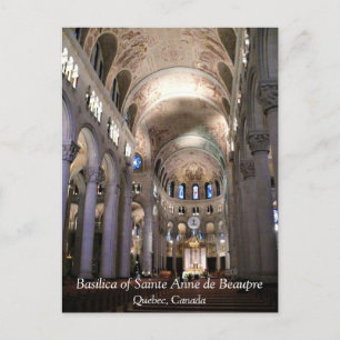 Basilica of Sainte Anne de Beaupre, Quebec, Canada Postcard