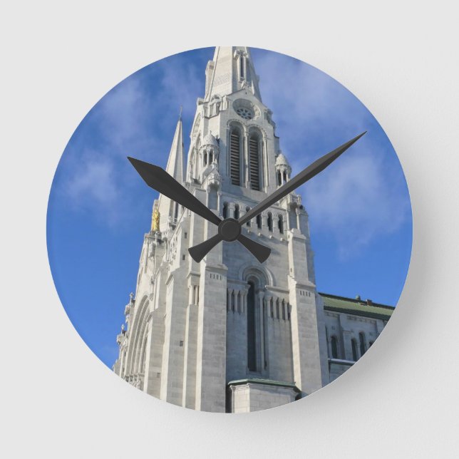 Basilica of Sainte Anne de Beaupre, Quebec, Canada Round Clock (Front)