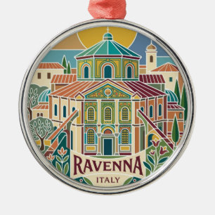 Basilica of San Vitale Italy Metal Tree Decoration