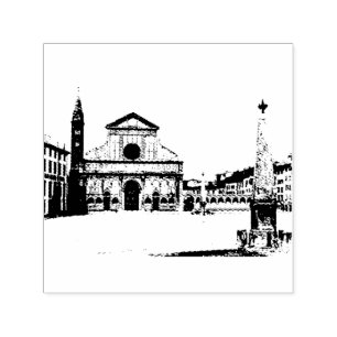 Basilica of Santa Maria Novella in Florence, Italy Self-inking Stamp