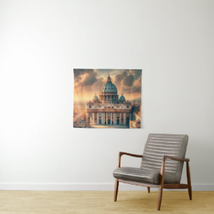 Basilica of St. Peter Italy Europe Travel Tapestry
