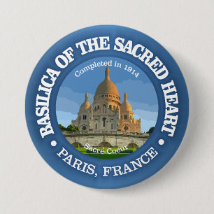 Basilica of the Sacred Heart 7.5 Cm Round Badge