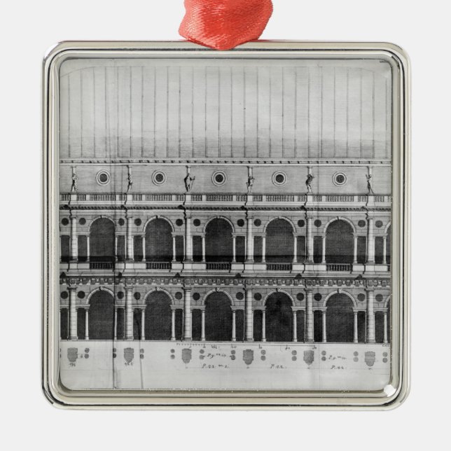 Basilica Palladiana at Vicenza Metal Tree Decoration (Front)