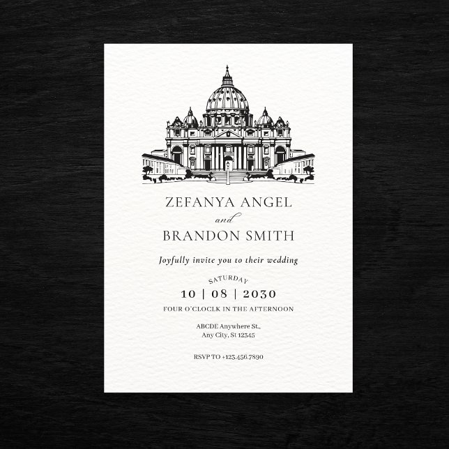 Basilica Vatican wedding  Invitation (Creator Uploaded)