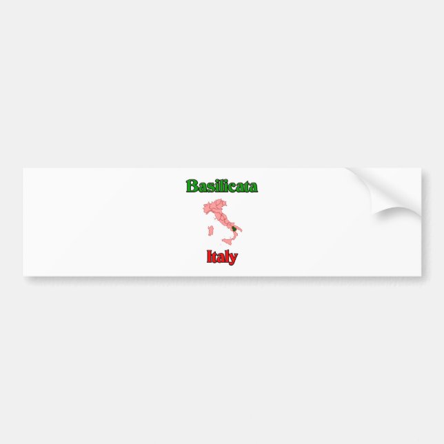 Basilicata Italy Bumper Sticker (Front)