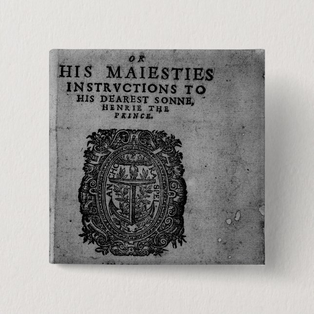 Basilicon Doron, 1603 15 Cm Square Badge (Front)