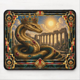 Basilisk, Art Deco Mythical Mouse Pad