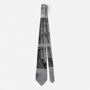 Basin Park And Flatiron Flats Grayscale Neck Tie