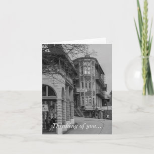 Basin Park Flatiron Flats Grayscale Thinking You Card