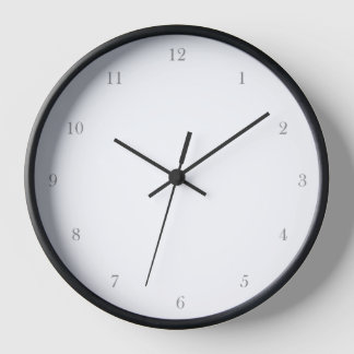Baskerville Old Face Minimalist Classic Simple Clock
